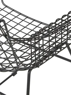 Sedia Con Braccioli In Metallo Wire