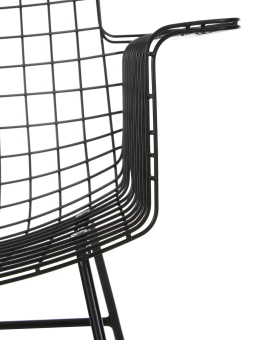 Sedia Con Braccioli In Metallo Wire
