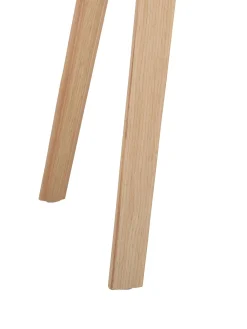 Sedia Con Braccioli In Plastica Con Gambe In Legno Claire