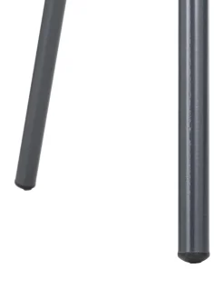 Sedia Con Braccioli In Plastica Con Gambe In Metallo Claire