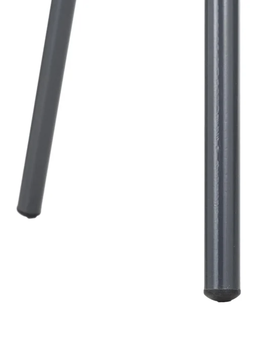 Sedia Con Braccioli In Plastica Con Gambe In Metallo Claire