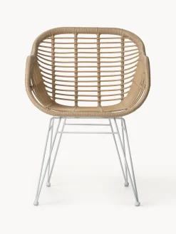 Sedia Con Braccioli In Polirattan Costa 2 Pz