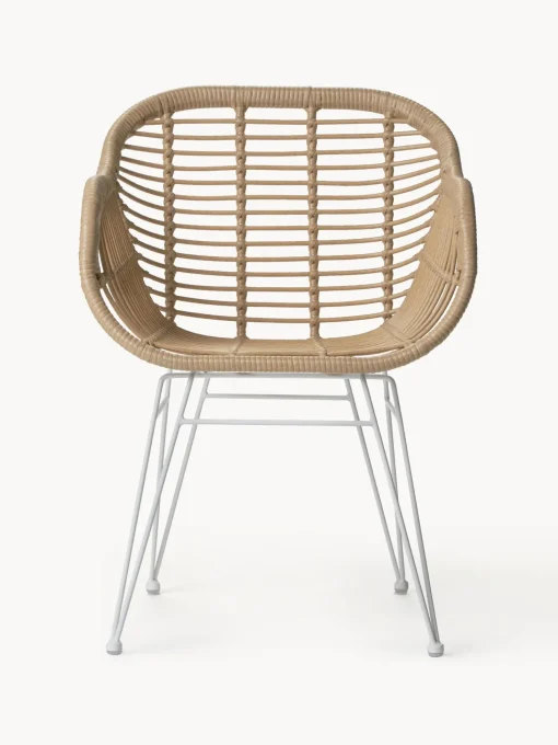 Sedia Con Braccioli In Polirattan Costa 2 Pz