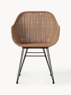 Sedia Con Braccioli In Polirattan Costa 2 Pz