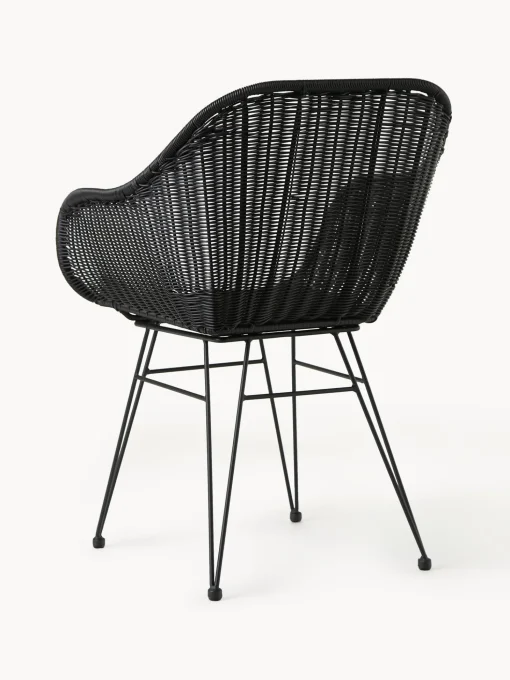 Sedia Con Braccioli In Polirattan Costa 2 Pz