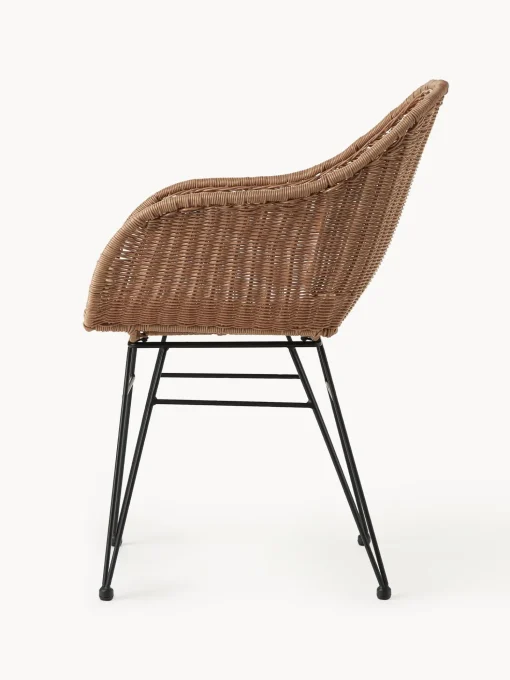 Sedia Con Braccioli In Polirattan Costa 2 Pz