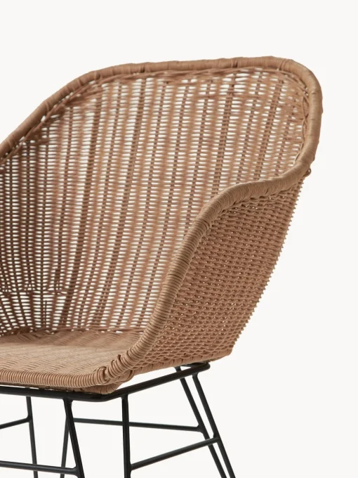 Sedia Con Braccioli In Polirattan Costa 2 Pz