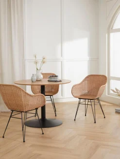 Sedia Con Braccioli In Polirattan Costa 2 Pz