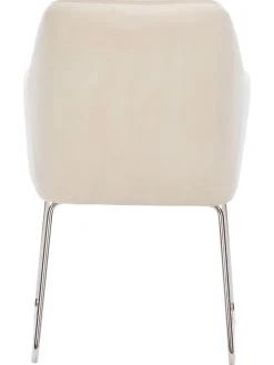 Sedia Con Braccioli In Velluto Isla