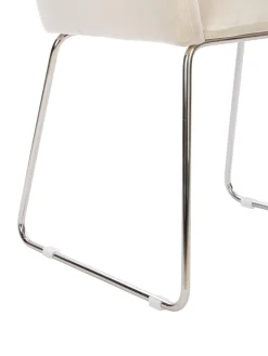 Sedia Con Braccioli In Velluto Isla