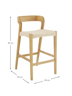 Sedia Da Bar Con Vimini Vikdalen