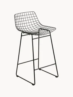Sedia Da Bar In Metallo Wire