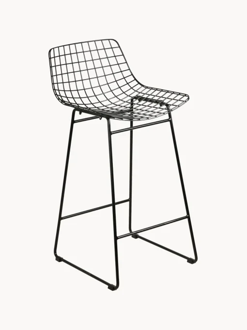 Sedia Da Bar In Metallo Wire
