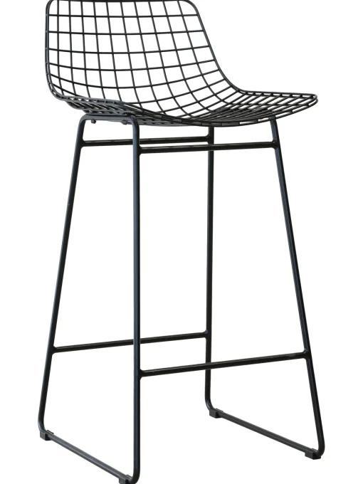 Sedia Da Bar In Metallo Wire