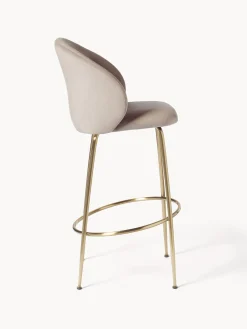 Sedia Da Bar In Velluto Luisa