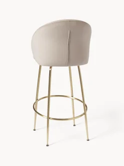 Sedia Da Bar In Velluto Luisa