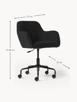 Sedia Da Scrivania In Boucle Lucie