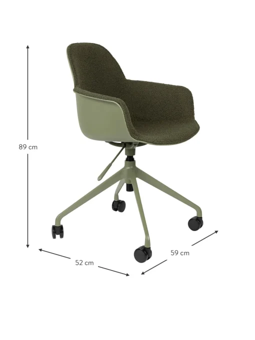 Sedia Da Scrivania In Boucle Albert, Regolabile In Altezza
