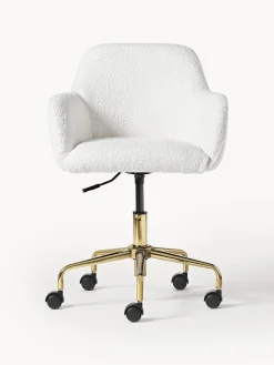 Sedia Da Scrivania In Boucle Lucie