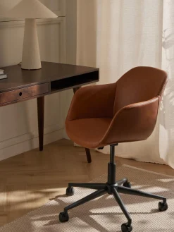 Sedia Da Scrivania In Similpelle Con Seduta Stretta Fiji