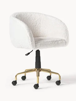 Sedia Da Scrivania In Teddy Emmie, Regolabile In Altezza