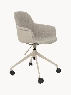 Sedia Da Scrivania In Tessuto Boucle Albert, Regolabile In Altezza