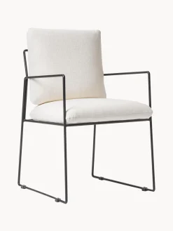 Sedia Imbottita Con Struttura In Metallo Wayne