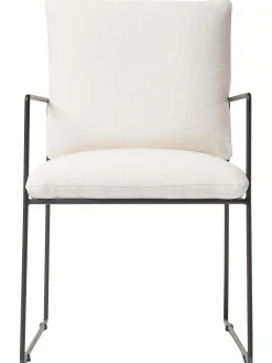 Sedia Imbottita Con Struttura In Metallo Wayne