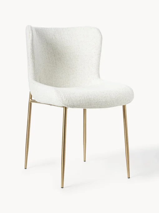Sedia Imbottita In Boucle Tess