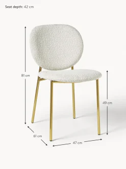 Sedia Imbottita In Boucle Ulrica 2 Pz