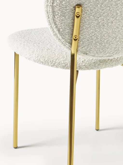 Sedia Imbottita In Boucle Ulrica 2 Pz