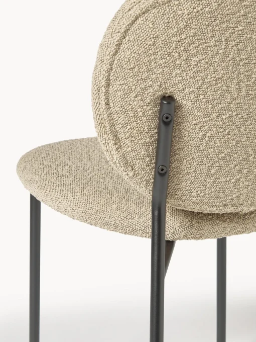 Sedia Imbottita In Boucle Ulrica 2 Pz