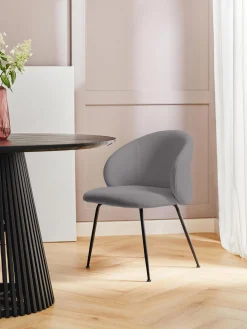 Sedia Imbottita In Tessuto Luisa 2 Pz