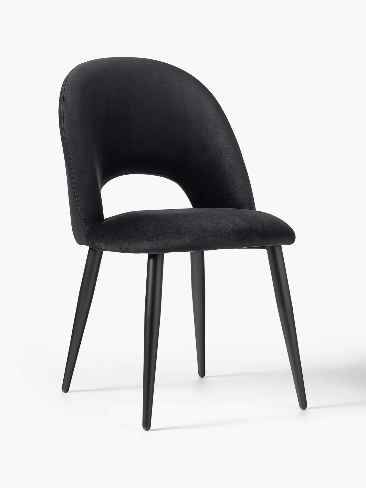 Sedia Imbottita In Velluto Rachel