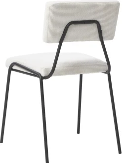 Sedia Imbottita In Velluto A Coste Mats 2 Pz
