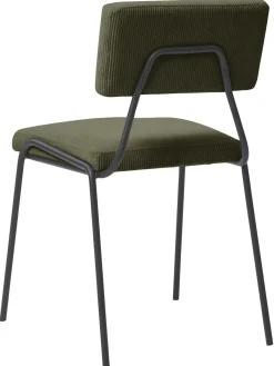 Sedia Imbottita In Velluto A Coste Mats 2 Pz