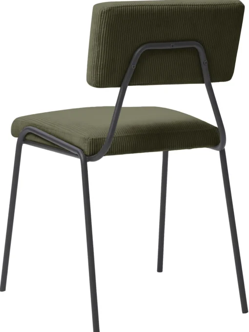 Sedia Imbottita In Velluto A Coste Mats 2 Pz