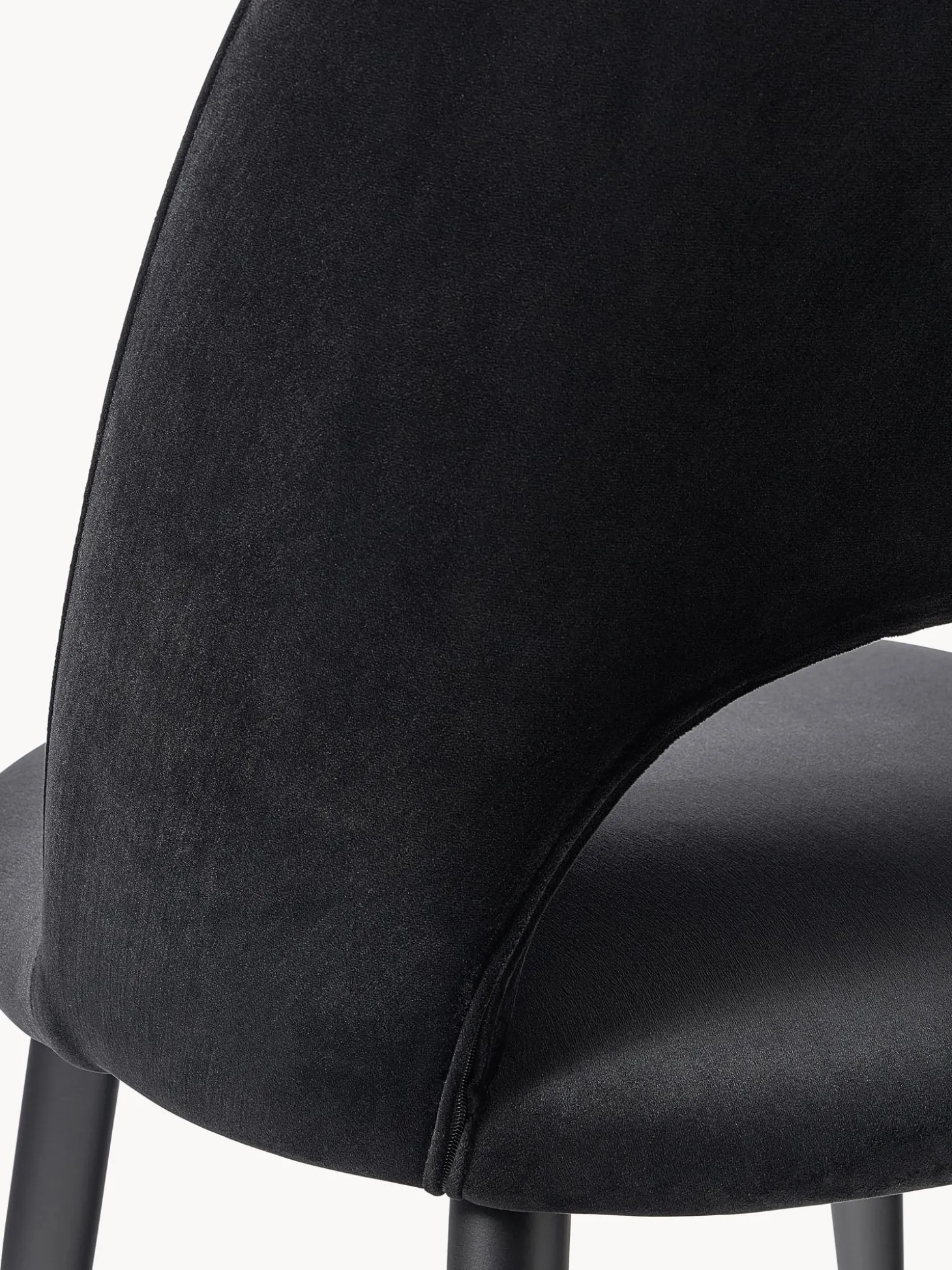 Sedia Imbottita In Velluto Rachel