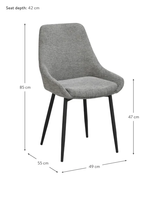 Sedia Imbottita Sierra 2 Pz