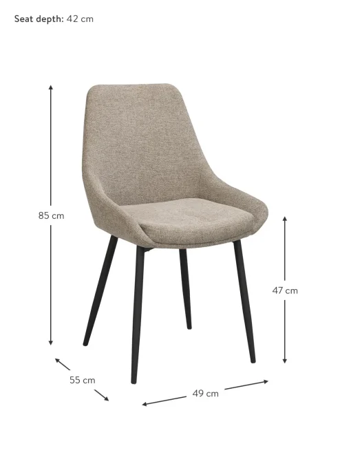 Sedia Imbottita Sierra 2 Pz