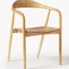 Sedia In Legno Con Braccioli Angelina