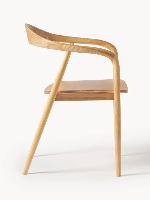 Sedia In Legno Con Braccioli Angelina