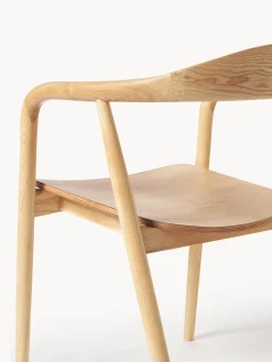Sedia In Legno Con Braccioli Angelina