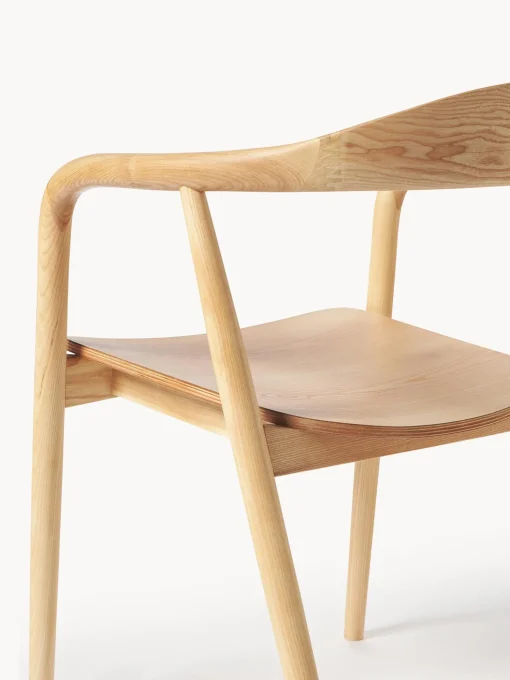 Sedia In Legno Con Braccioli Angelina