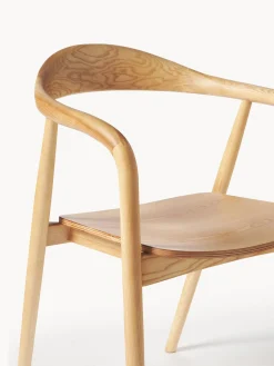 Sedia In Legno Con Braccioli Angelina
