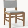 Sedia In Legno Con Rivestimento Liano