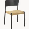 Sedia In Legno Con Seduta In Rattan Danny 2 Pz