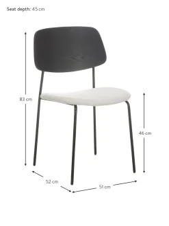 Sedia In Legno Con Seduta Imbottita Nadja 2 Pz
