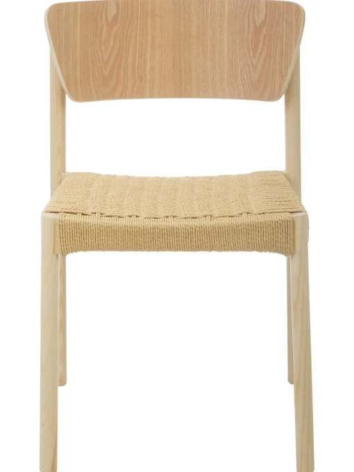 Sedia In Legno Con Seduta In Rattan Danny 2 Pz