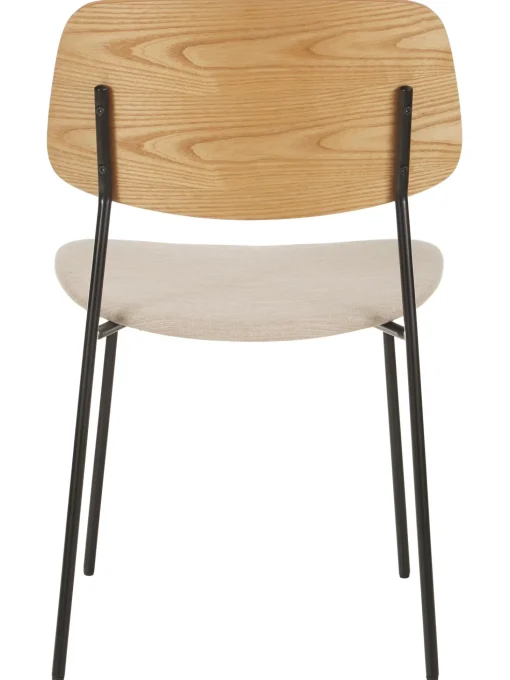 Sedia In Legno Con Seduta Imbottita Nadja 2 Pz